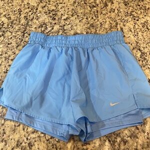 Nike Women's Light Blue Athletic Shorts